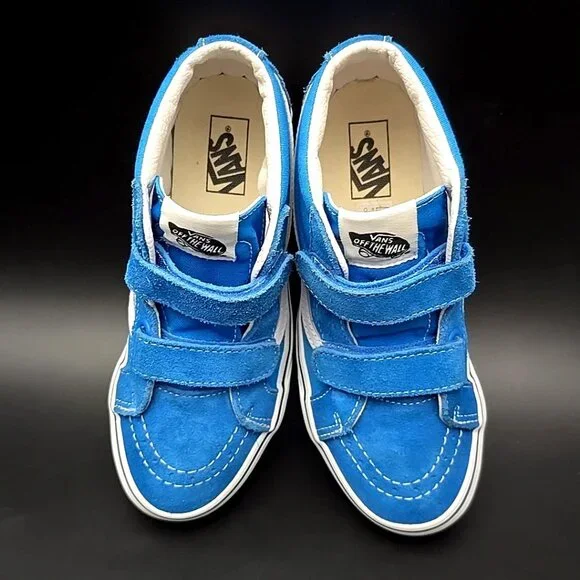 Vans Old Skool V Retro Court Blue White Unisex Sneakers 507698 Kid's Size 3.0 - Picture 10 of 12
